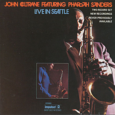 maharl2's tweet photo. 「今日の１枚」を更新しました。
John Coltrane featuring Pharoah Sanders の Live in Seattle、黄金カルテットにテナーとベースを追加しての西海岸興行、その終盤に地元ラジオ局が演奏を収録しました。
https://t.co/GzVcXW4Sg2
#JohnColtranefeaturingPharoahSanders    #LiveinSeattle   #impulse https://t.co/Wnj1YWHGYb