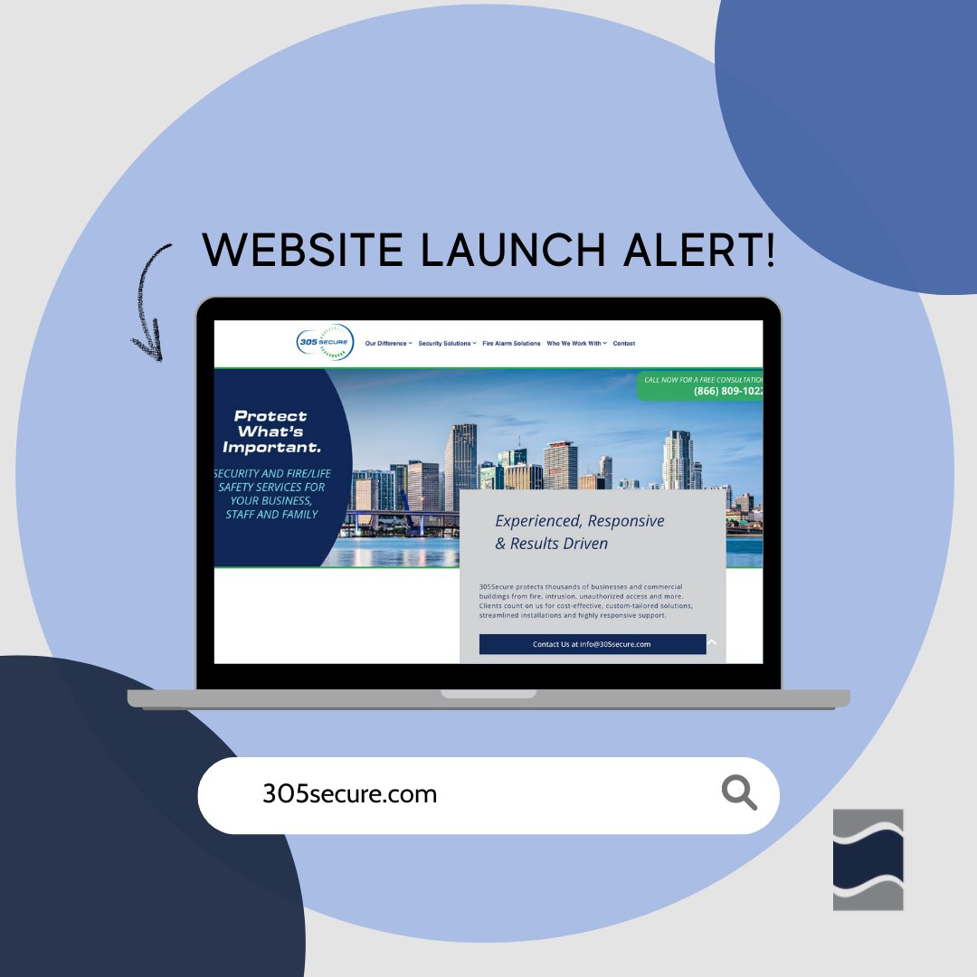 River_Ave_Group's tweet photo. Another day, another website launch! 💻

Check out the new site for our clients and friends at 305 Secure. ⬇️
https://t.co/FFZ8F1salg 

#RADLife #WebsiteLaunch #NewWebsite https://t.co/7pfj6ZFCPg
