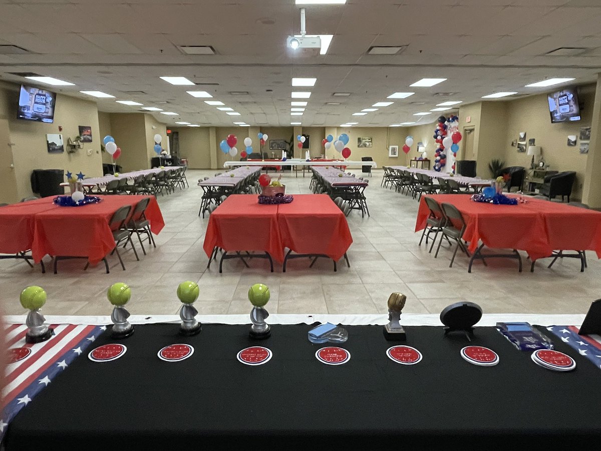 Softball_Page's tweet photo. Can’t wait to celebrate our players tonight! Banquet starts at 6pm! 🏆 ❤️ 💙 🏆
#gopage https://t.co/cJ0LicIprh