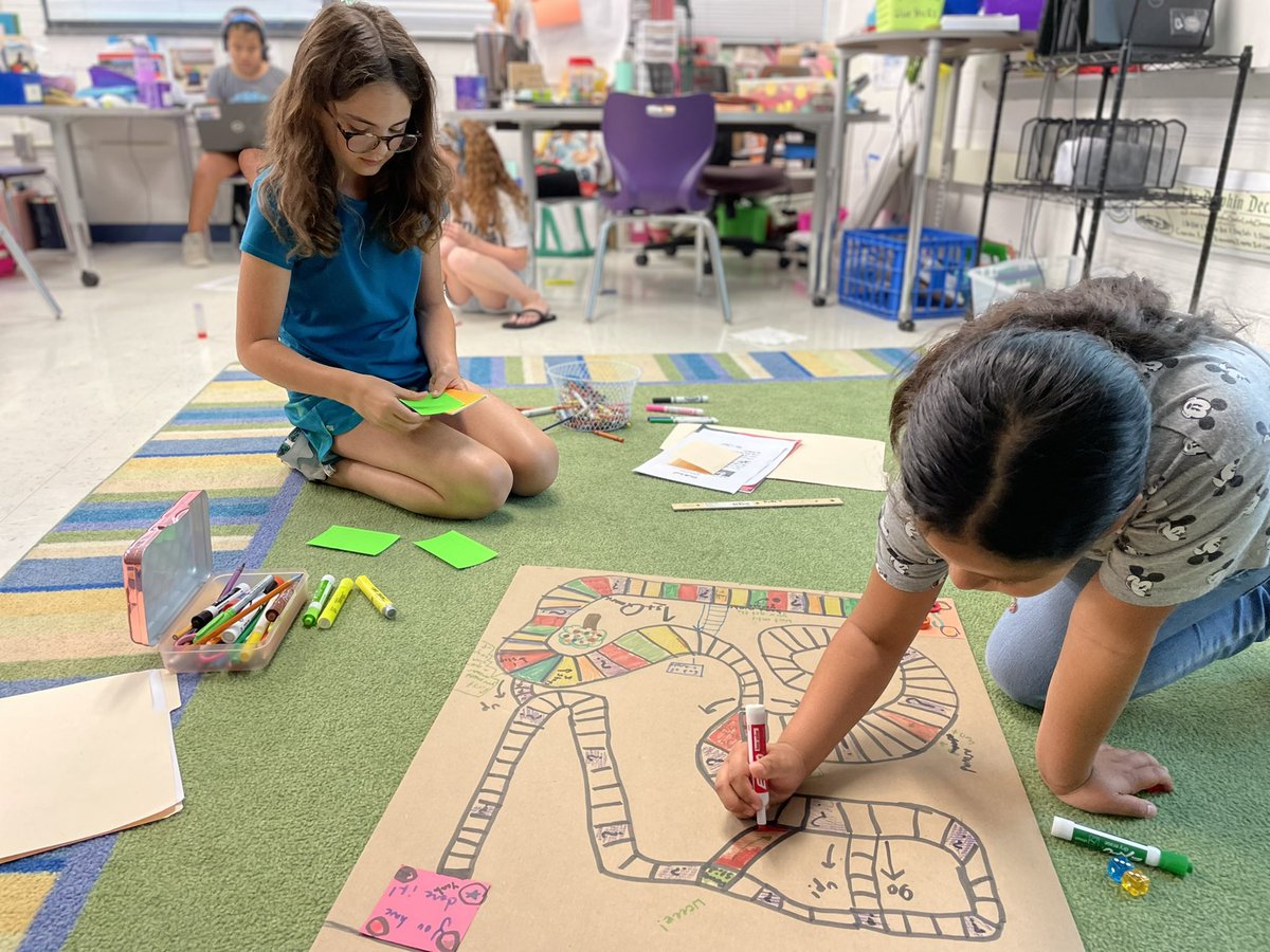 parrclass's tweet photo. Working on creating their math games to play next week @StratfordLndgES https://t.co/X1Hg4oQT0Z