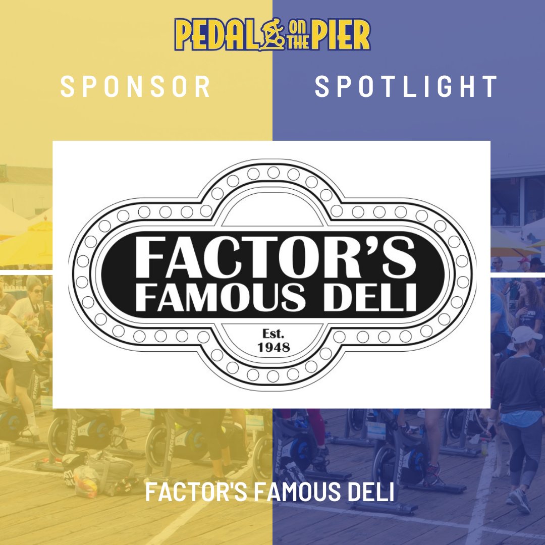 PEDALonthePIER's tweet photo. We are so excited to be partnering with Factor's Famous Deli! 

Enjoy delicious, quality food from a family owned and operated business. Check out their booth on June 5th on the Santa Monica Pier! @factorsfamousdeli https://t.co/jnm6WYqcDA
