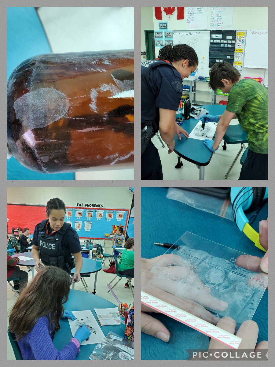 KParent's tweet photo. The RCMP Forensics Team came for a visit today. We enjoyed telling them what we already know about Evidence and Investigation. It was fun learning how they solve crimes. @drclark @FMPSD  #SVIPIT  #individualizedlearning  #forensics @Canadiana88 https://t.co/ecAfDXrDGQ