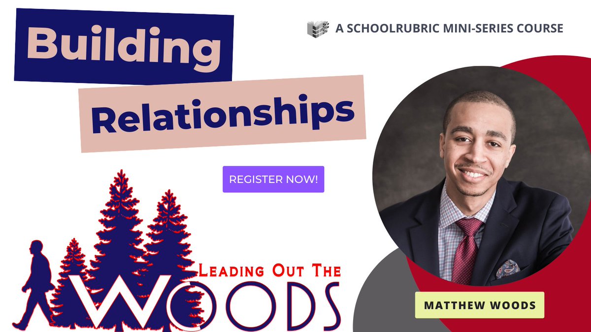 Relationships are the most important thing - so what are you doing to increase your capacity in this regard? Register for Matthew Woods’(<a href="/woodfromawoods/">Matthew Woods, Ed.D.</a>) online mini-series course with <a href="/schoolrubric/">SchoolRubric</a>!

Register: ow.ly/k5v150Jmkwm