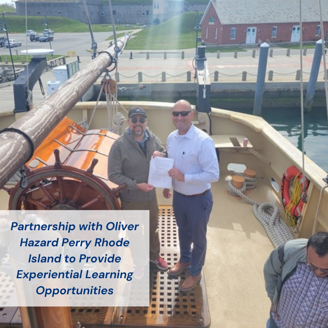 uricels's tweet photo. CELS’s Department of Marine Affairs(MAF) recently signed a Memorandum of Understanding with the Oliver Hazard Perry Rhode Island Program(OHPRI). This will encourage collaboration &amp; provide educational opportunities for OHPRI participants &amp; MAF students🌊 #URI #CELS #MarineAffairs https://t.co/Ii8WJpllY7
