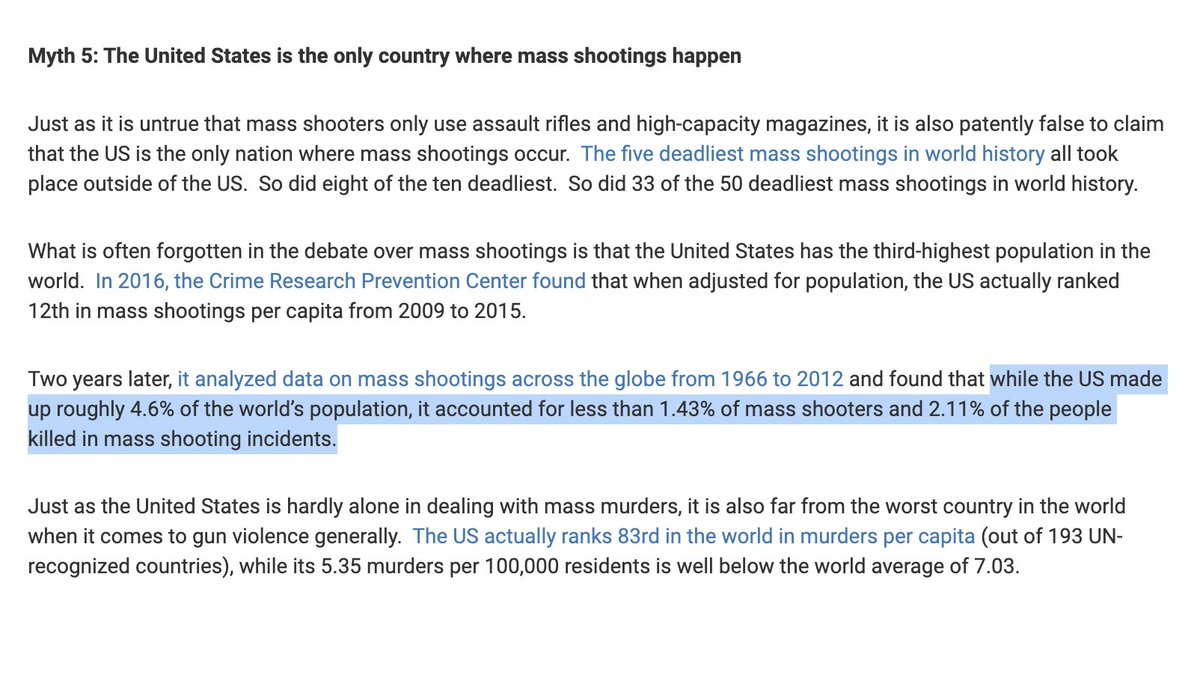 ubiquitol's tweet photo. the united states ranks #83 in per capita murders worldwide.
norway, finland, &amp; switzerland have more mass shooting deaths
...and much more restrictive gun laws

if everyone open carries, it would be less likely for mass shootings to occur. https://t.co/Z8HnV1cva5