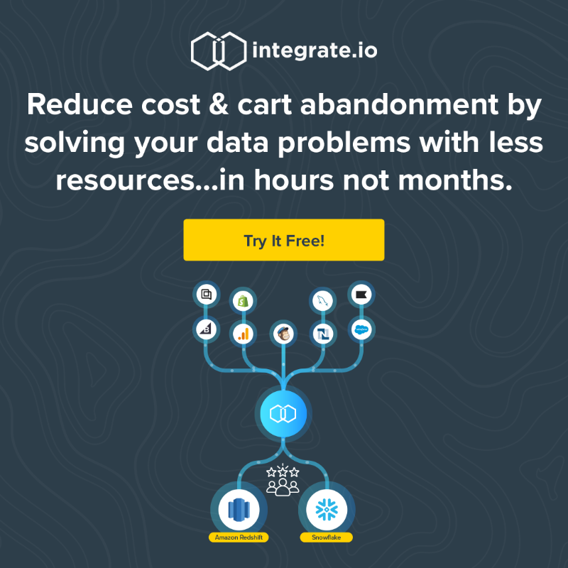Integrateio's tweet photo. Don't send your data to the data warehouse to disappear. 

https://t.co/a6l8jiF546 is the complete integration layer to evolve your data. Start your free trial today!