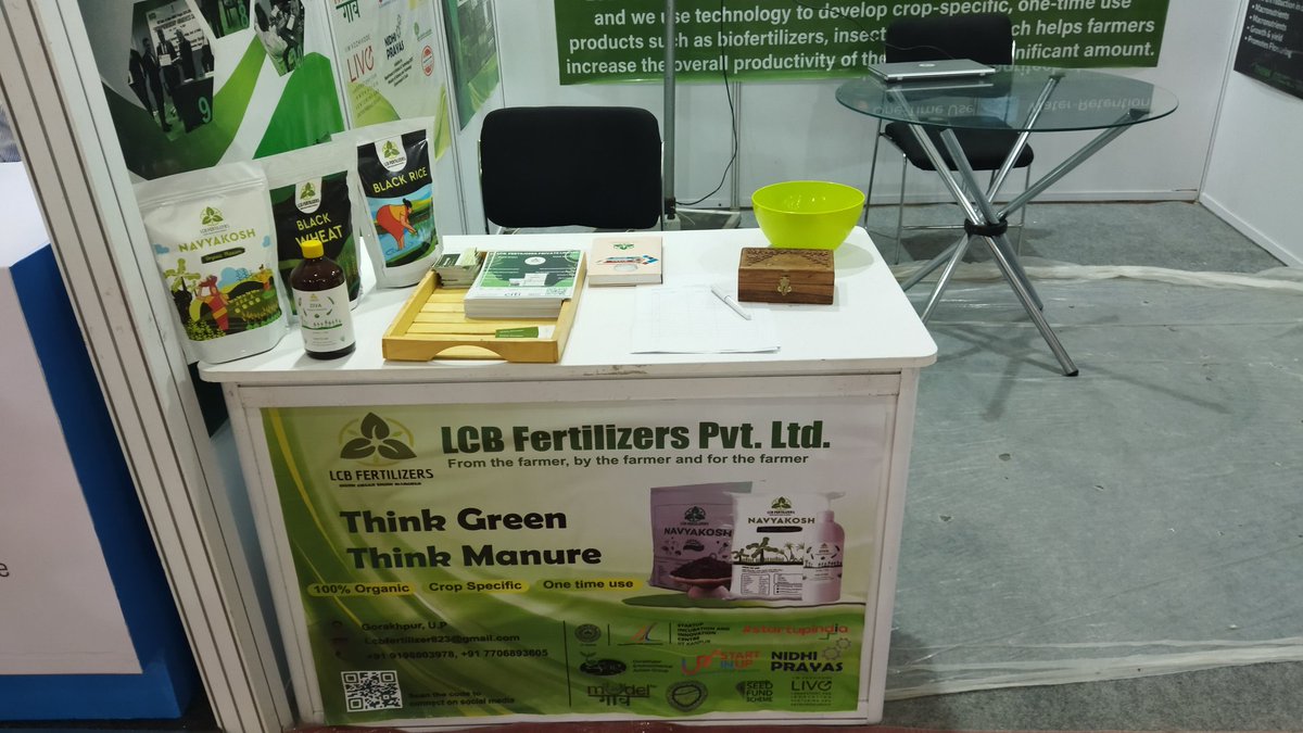 LCB Fertilizers Private Limited (@akshaysri35) on Twitter photo We will be presenting #Navyakosh that is 1 time use, #crop specific & 100℅ #organic to <a href="/PMOIndia/">PMO India</a> <a href="/narendramodi_in/">narendramodi_in</a> <a href="/myogioffice/">Yogi Adityanath Office</a>
35% high yield , 33℅ less irrigation and 48% low investment on 22 crops.
Thanks to @IncubatorIITK <a href="/abandopa/">Amitabha Bandyopadhy</a> <a href="/BHUNGROO/">Biplab Ketan Paul</a> <a href="/74_alok/">ALOK KUMAR</a> <a href="/rajnathsingh/">Rajnath Singh</a> We will be presenting #Navyakosh that is 1 time use, #crop specific & 100℅ #organic to <a href="/PMOIndia/">PMO India</a> <a href="/narendramodi_in/">narendramodi_in</a> <a href="/myogioffice/">Yogi Adityanath Office</a>
35% high yield , 33℅ less irrigation and 48% low investment on 22 crops.
Thanks to @IncubatorIITK <a href="/abandopa/">Amitabha Bandyopadhy</a> <a href="/BHUNGROO/">Biplab Ketan Paul</a> <a href="/74_alok/">ALOK KUMAR</a> <a href="/rajnathsingh/">Rajnath Singh</a>