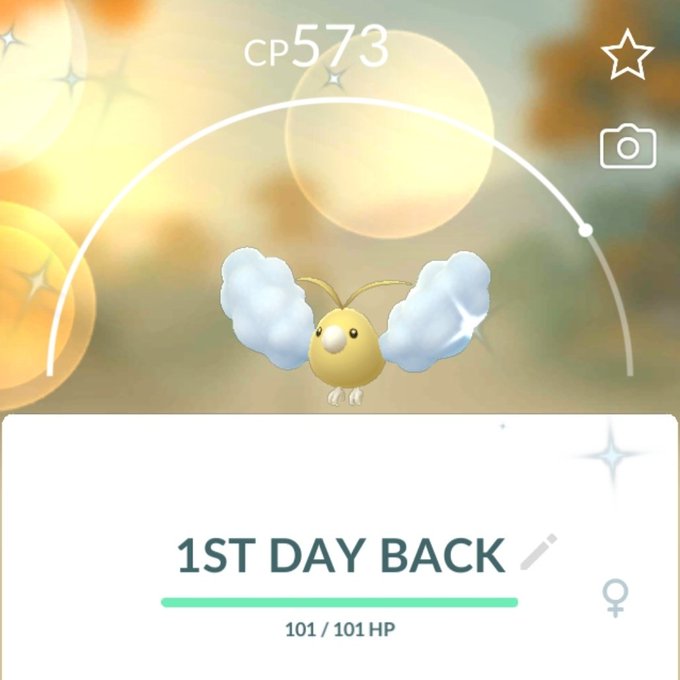 🥰 1st day back as a Pokémon GO streamer was fun; even got this shiny on stream! Streamed for my Twitch