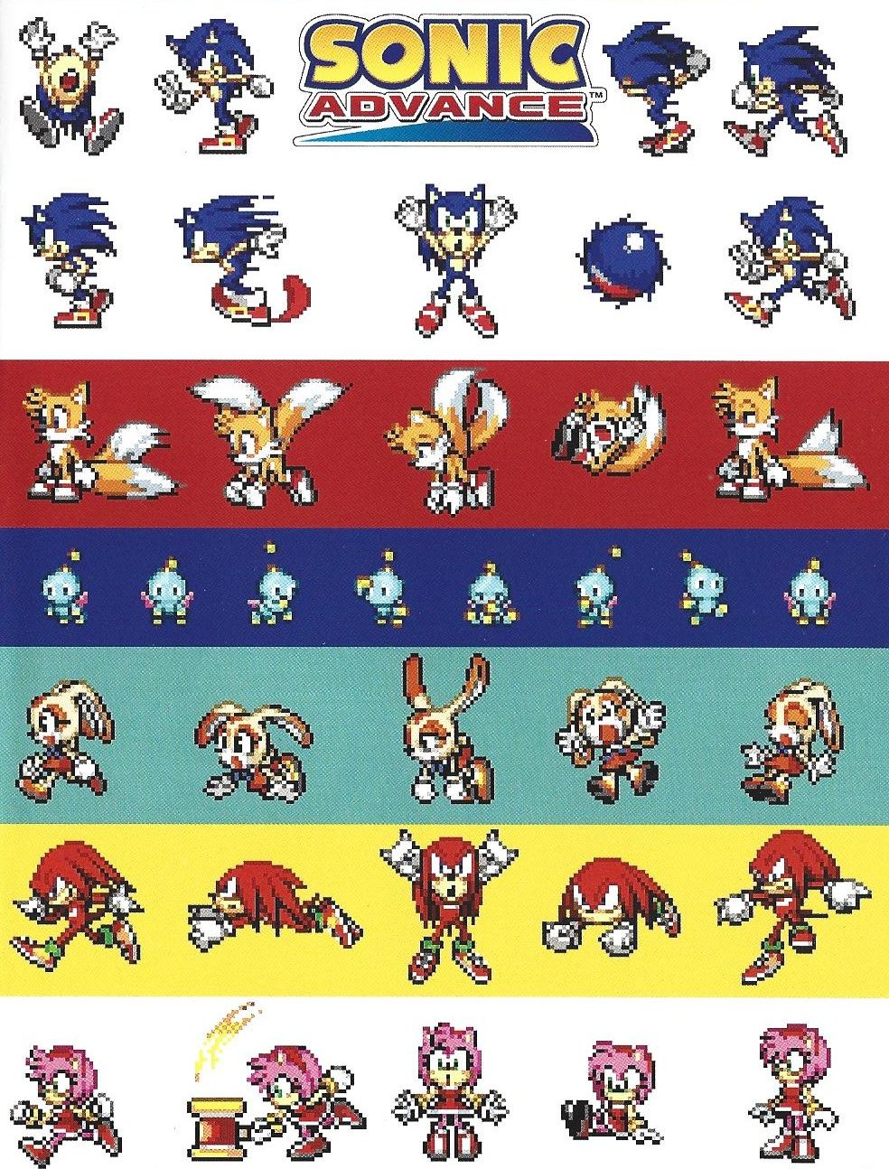 Sonic the Hedgehog News, Media, & Updates on X: Sonic Advance series  official promotional art. #SonicTheHedgehog  / X