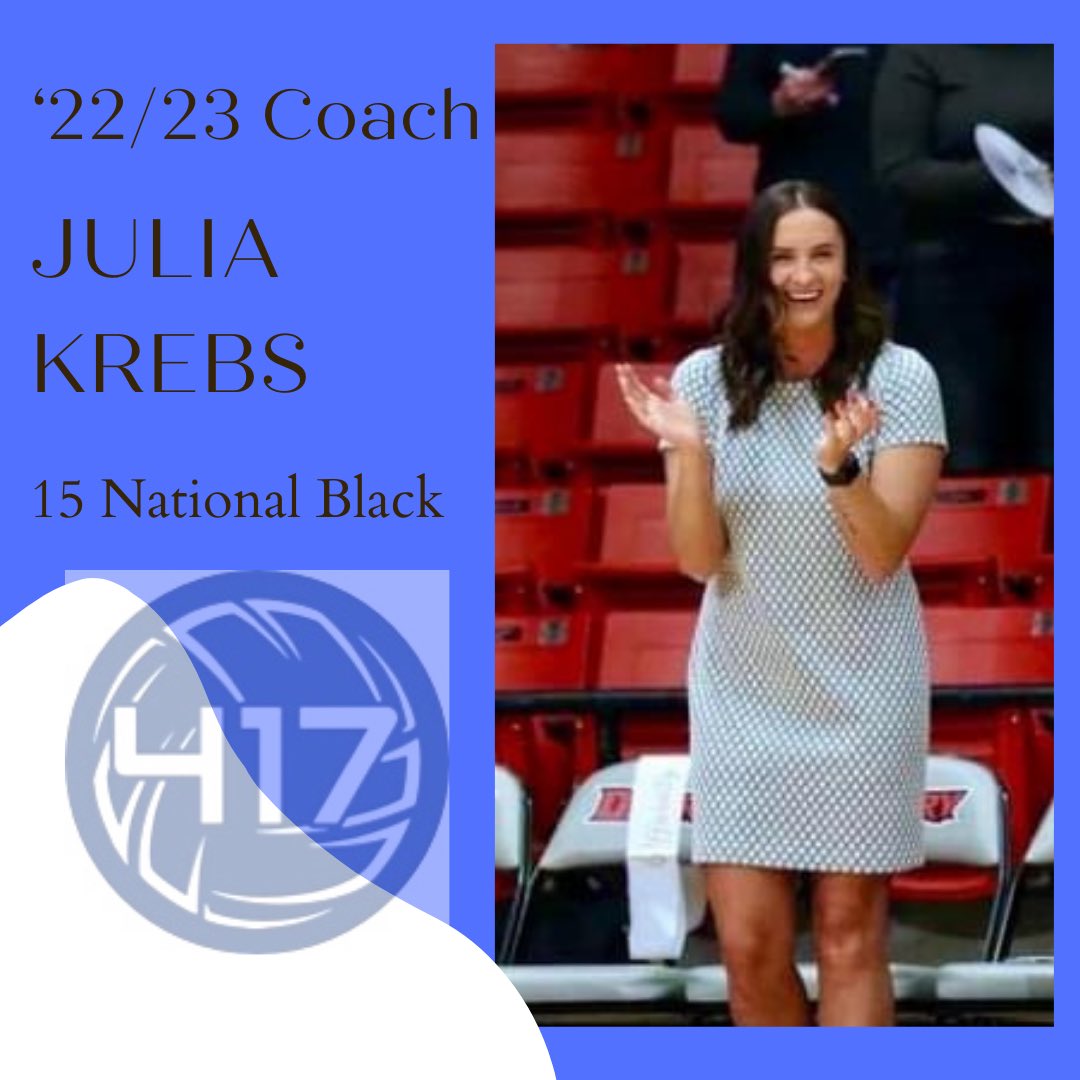 Help us welcome Drury Assistant Julia Krebs to the crew! Coach Julia will be leading our 15 National Black team! #417