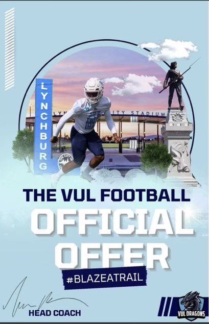 NesmithDarryl's tweet photo. Glad to be a 🐉 Lets  Go!!!
#Committed @FootballVul @CoachCarlVLU @TNunnally26 https://t.co/lxEMgjUceH