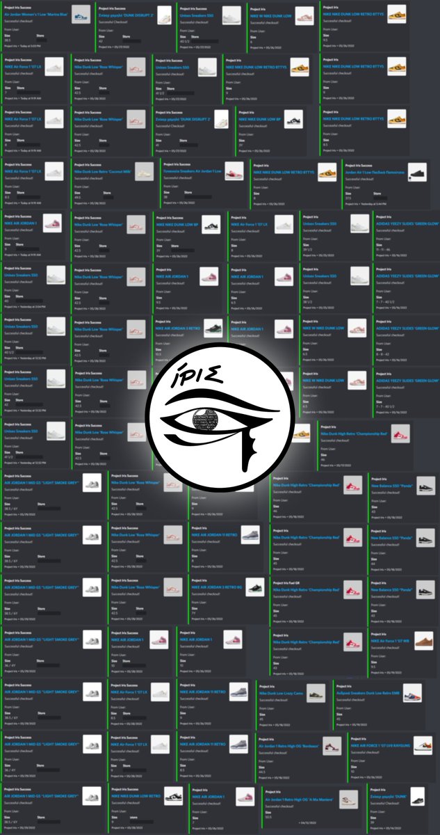 projectirisAIO's tweet image. Not even a week out of our private beta and the success speaks from its self!!!