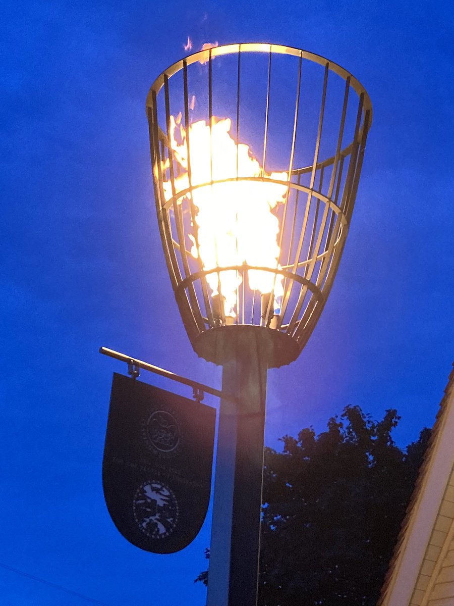 Tollerton’s beacon has been lit for the first time #JubileeCelebration #JubileeBeacons