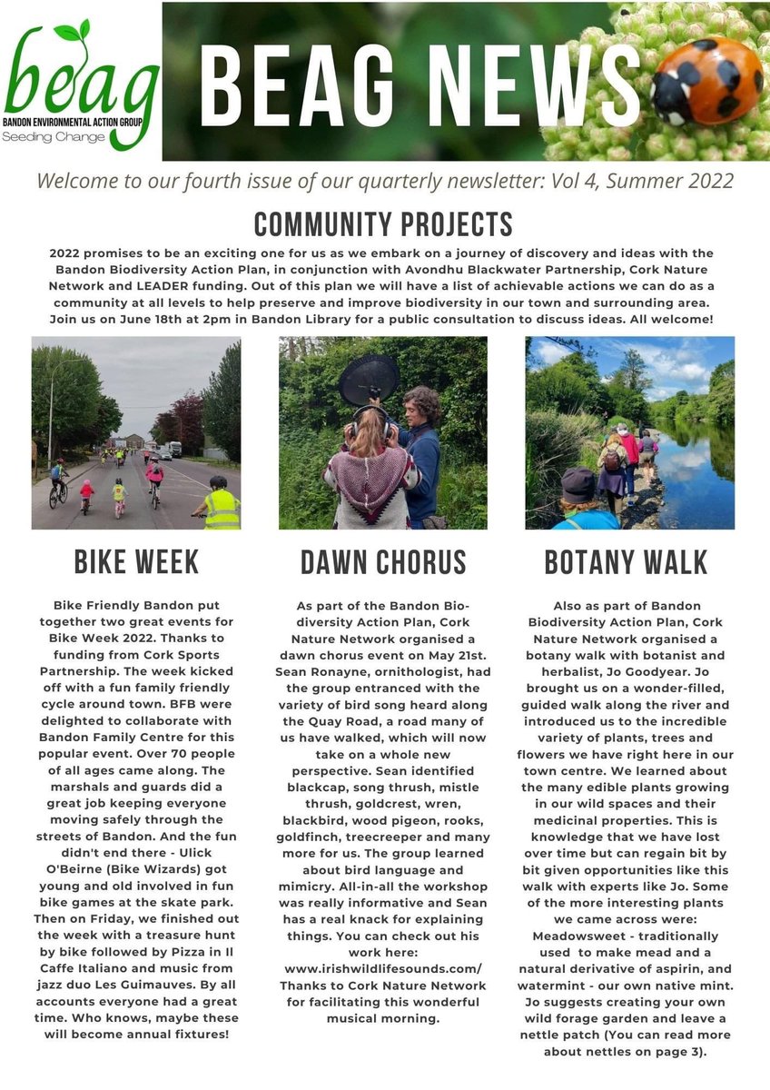 BandonBeag's tweet photo. Our Summer newsletter, please share and enjoy 👇

Sign up to our mailing list by emailing 'subscribe' bandon.beag@gmail.com https://t.co/j5bnuLpUjm