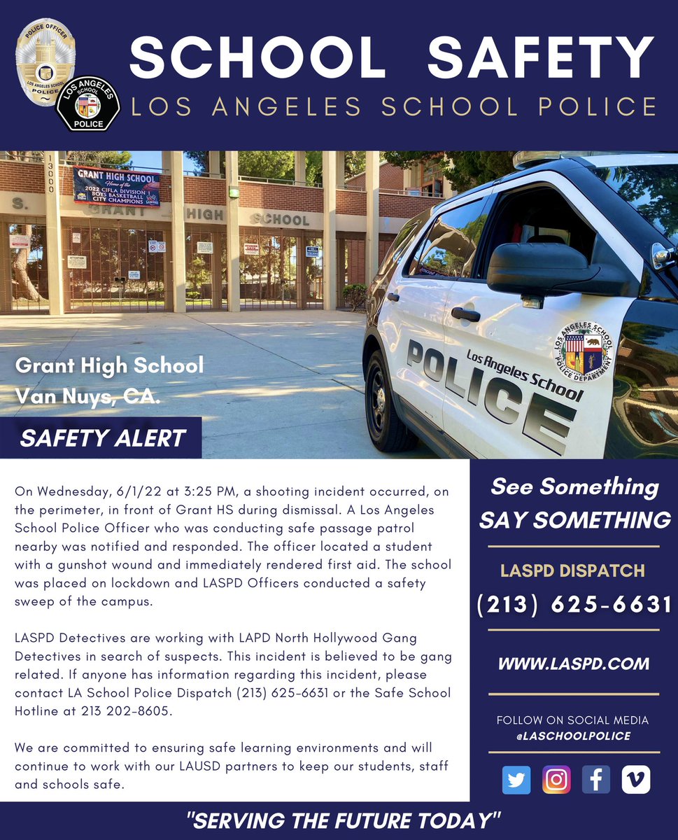 LA School Police tweet media