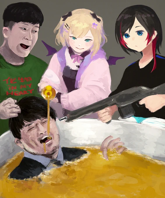 ごま油で揚げられるk4senさん
オイシソウネェ!
#絵 #k4sen #FANART 