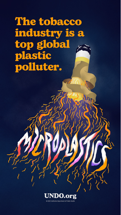 The tobacco industry's plastic pollution is destroying our planet.

Fight back at undo.org