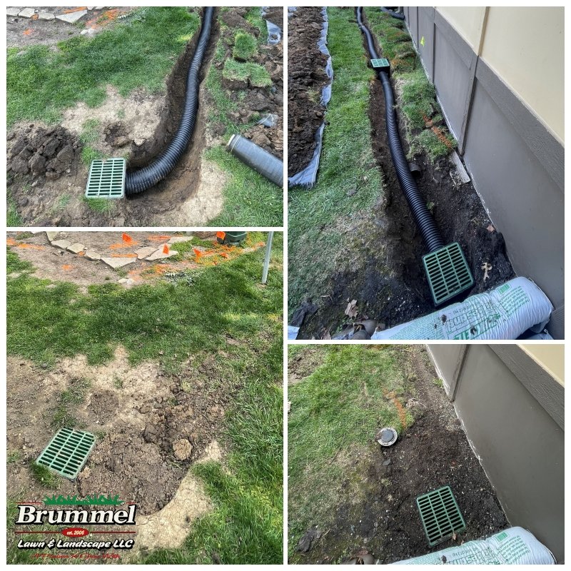 Are you struggling with a drainage issue after rain? We've got you covered. 
For more information on the drainage solutions we offer, visit our website or give us a call. We would be happy to walk you through the process.
brummellawn.com || 816-525-8333