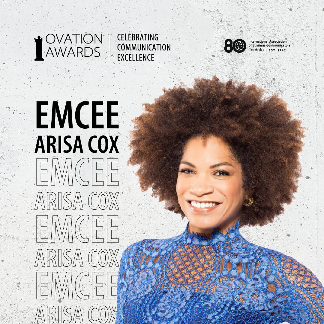 We are thrilled to announce that <a href="/arisacox/">Arisa Cox</a> is the MC for the 2022 IABC/TO OVATION Awards. Join us for an incredible evening on June 16, at the Berkeley Fieldhouse with Arisa Cox, Screen Award-winning host &amp; executive producer of Big Brother CA.  toronto.iabc.to/event/ovation-…