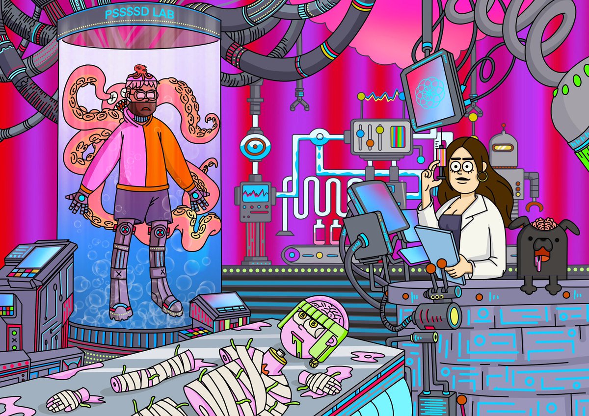 Finished coloring it 💯❤️ <a href="/luuminize/">iluuminate</a> i got mamba possessed haha! and <a href="/ggDaydreams/">gigi | daydreams😴.eth</a> i got the squid taking over your body👀🤣  #posse #possessedfanart #possetivityfam <a href="/AnnafiDaGoatNFT/">Annafi $BUBBLE</a> <a href="/DarylTanky/">DarylTanky</a> <a href="/tinoch/"></a> <a href="/Deez_ETH/">Deezeth</a> what do you guys think ?