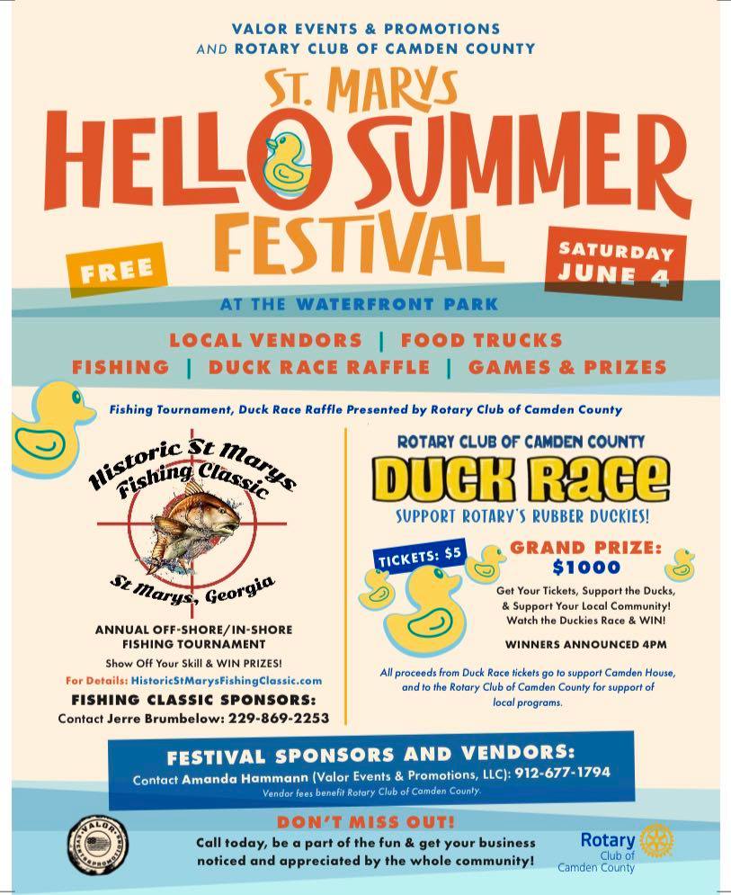 VisitStMarys's tweet photo. Check out Festival, Fishing &amp; Concert details at the St. Marys Waterfront.
https://t.co/PllmnJTgql
#visitstmarys https://t.co/y6qhrocmd6