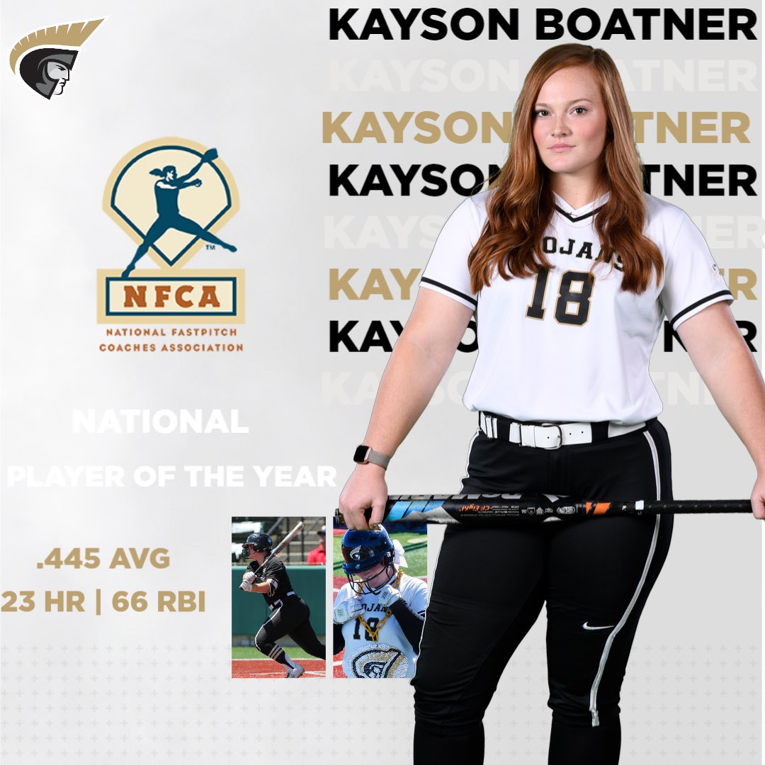 𝐍𝐀𝐓𝐈𝐎𝐍𝐀𝐋 𝐏𝐋𝐀𝐘𝐄𝐑 𝐎𝐅 𝐓𝐇𝐄 𝐘𝐄𝐀𝐑

2022 was a legendary year for Kayson Boatner, we can’t wait to see what’s in store for 2023 🏆

#AUSB 🥎 | #TrojanArmy ⚔️