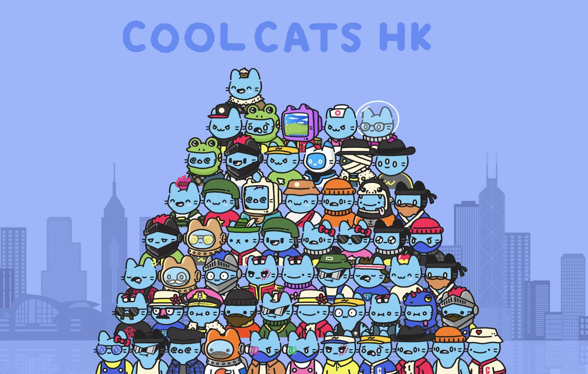 punk7770's tweet photo. More and more cats join the HK @coolcatsnft
family! Update: 02 Jun 2022.
#coolcatsworldwide #ccww #WLTC https://t.co/pobvB9xlP1