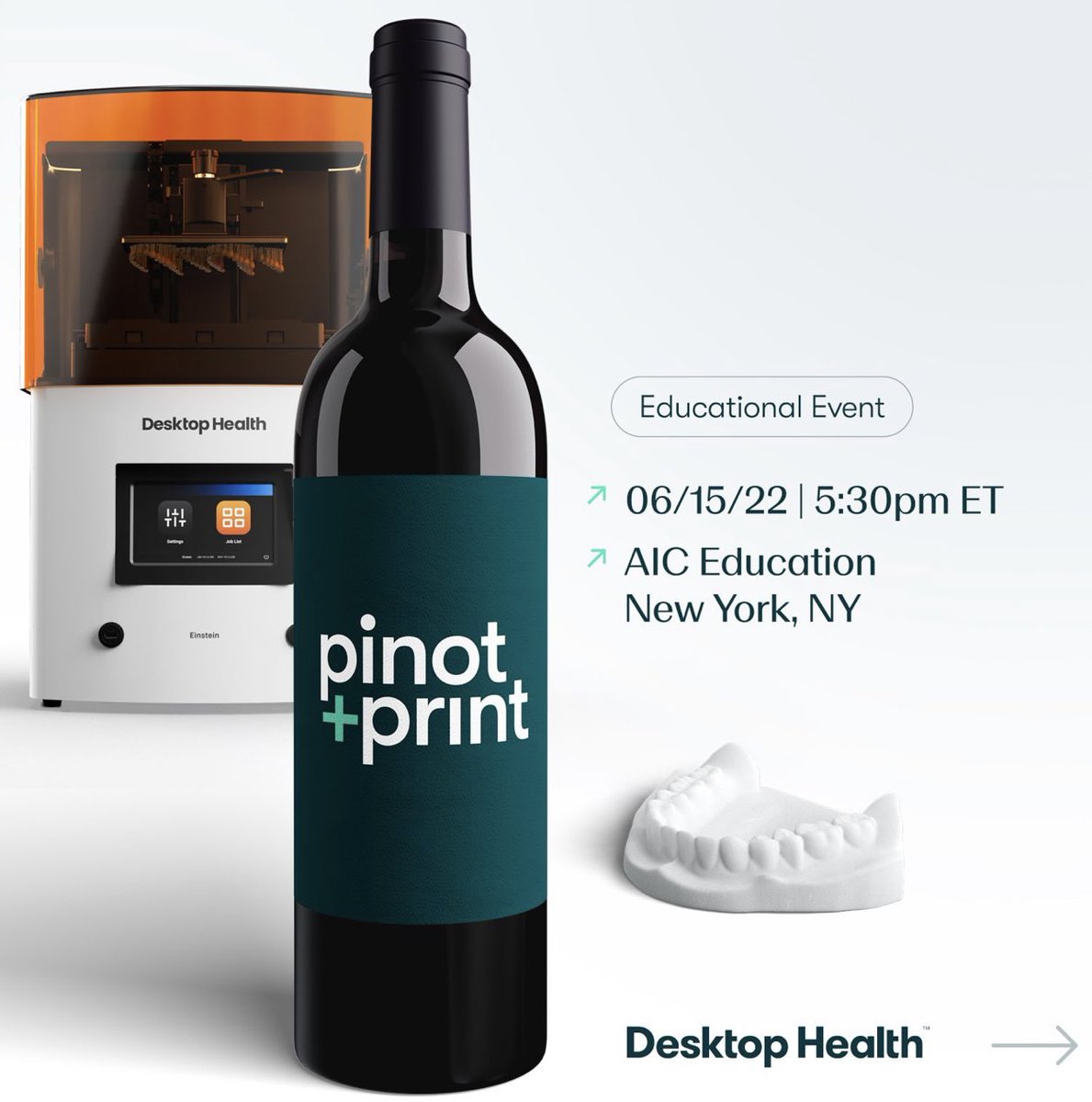 JoeRed_AMT's tweet photo. Join Keith Konowitz & Dora Rodrigues, CDT on June 15th in NYC for a 3D Printing Extravaganza!
https://t.co/l9gKKH0hTj
#DesktopHealth #Einsteinprinter #dental3dprinter #dentalprinter #Flexcera #digitaldentistry #cosmeticdentistry #pinotandprint #digitaldentures #3dprinter #3DP https://t.co/xd9JCbxyq2