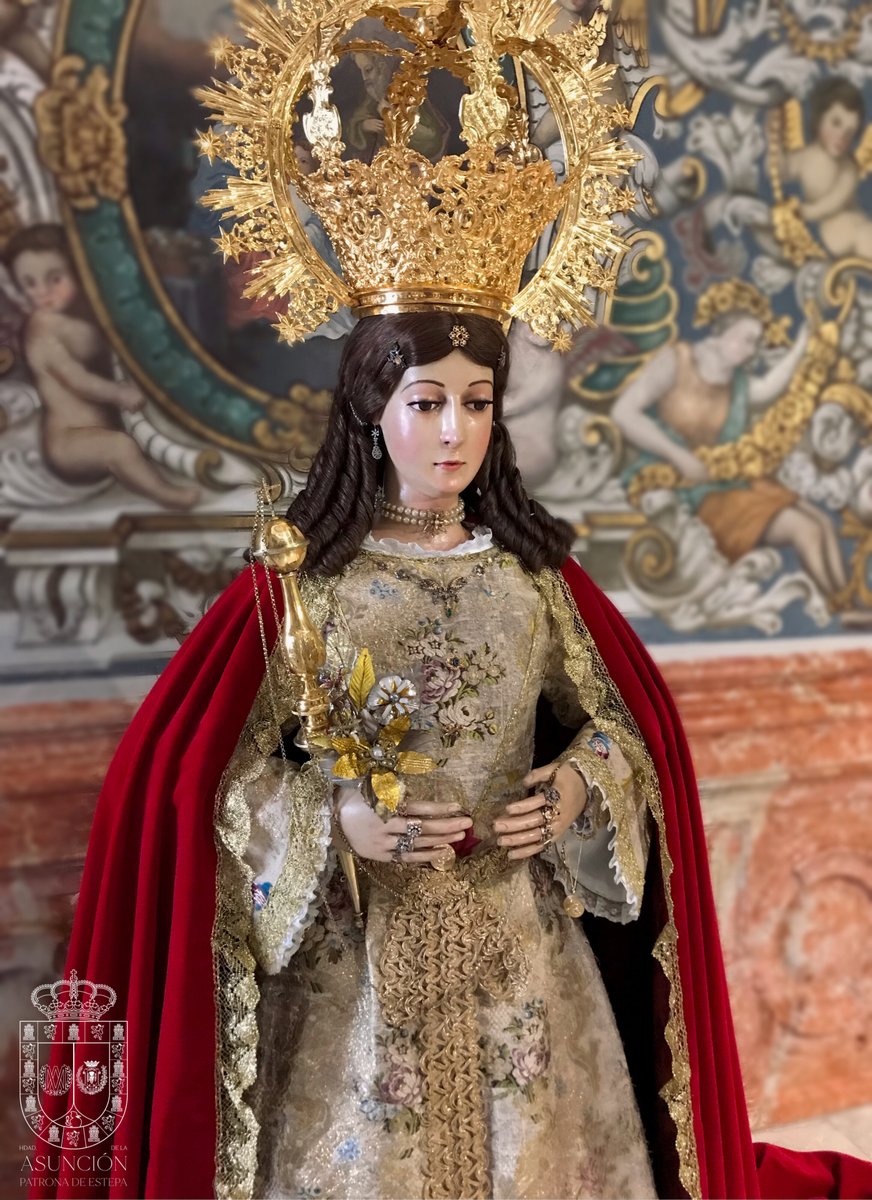 HdadAsuncion's tweet photo. VOLVIÓ LA VIRGEN

Nuestra Patrona Bendita ya se encuentra de nuevo en su pueblo, en su casa. 

#SantaMaríadelaAsunción #PatronadeEstepa #AlcaldesaPerpetua #MedalladeOrodelaCiudad #ProtectoradeEstepa #LasGloriasdeEstepa #Estepa https://t.co/HV9Q2eJvfA