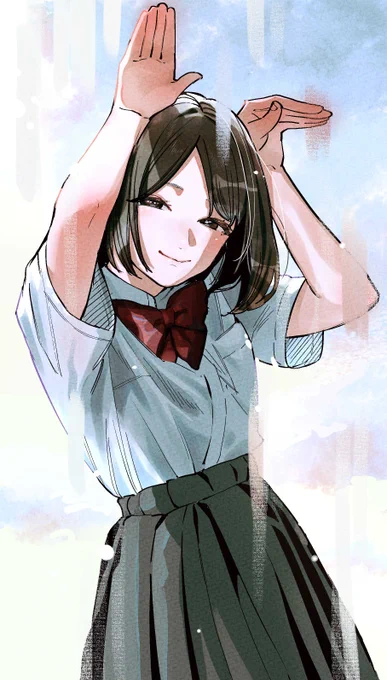 女の子練習 模写 
