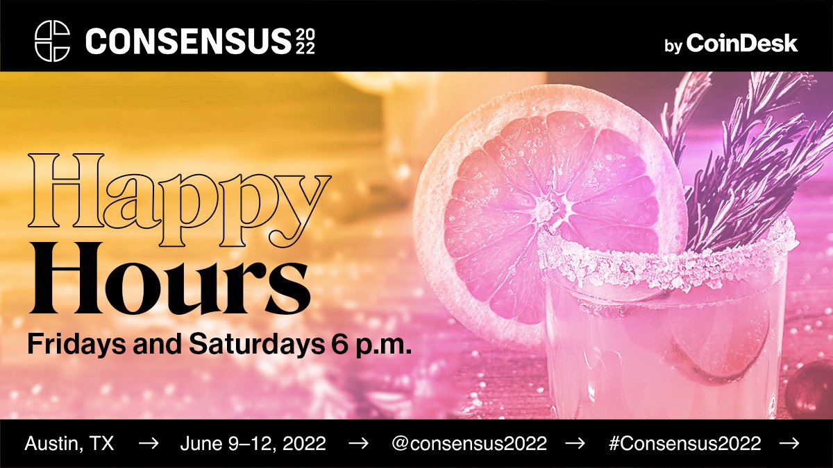 consensus2027's tweet photo. #Consensus2022 is hosting a Happy Hour!
Join us both Friday and Saturday night starting at 6 p.m. on the showroom floor for drinks and hangs! https://t.co/5GDjX2Gtvp https://t.co/wqFADMQqhg