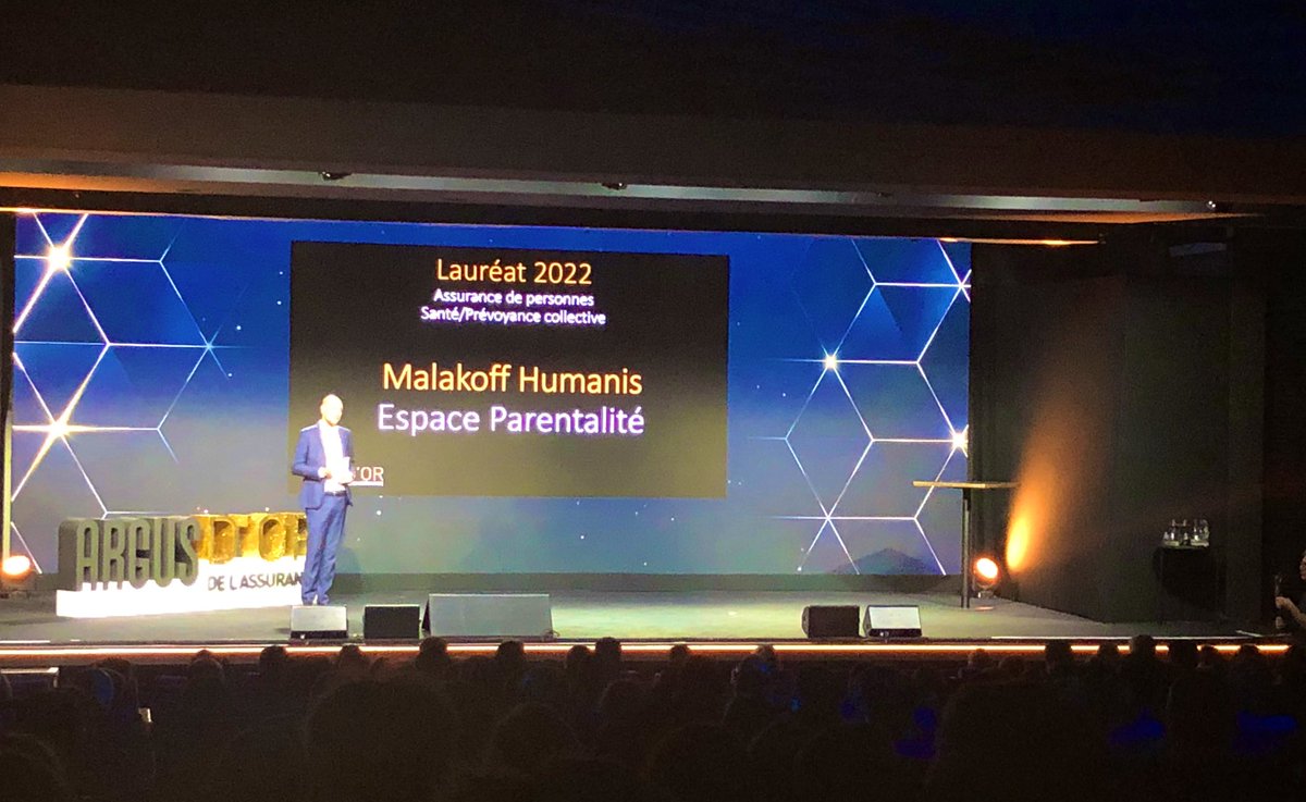 Malakoff Humanis a l’honneur des #Argusdor en santé-prévoyance avec son offre Espace Parentalité.