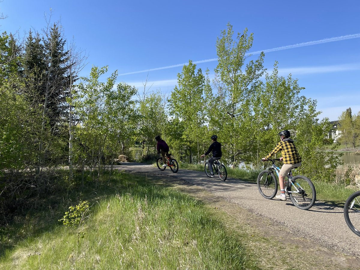 tcdixon3's tweet image. Back on the bikes again for #WheelWeek! My Grade 8s are really enjoying all the extra movement time this week. Looking forward to next week’s biking field trip! 🚴🏻

#SKW2022 #WalkRideAndWheel #BikeRidesRule #MoreKidsOnBikes #WeAreCBE #OutdoorEd #ABed