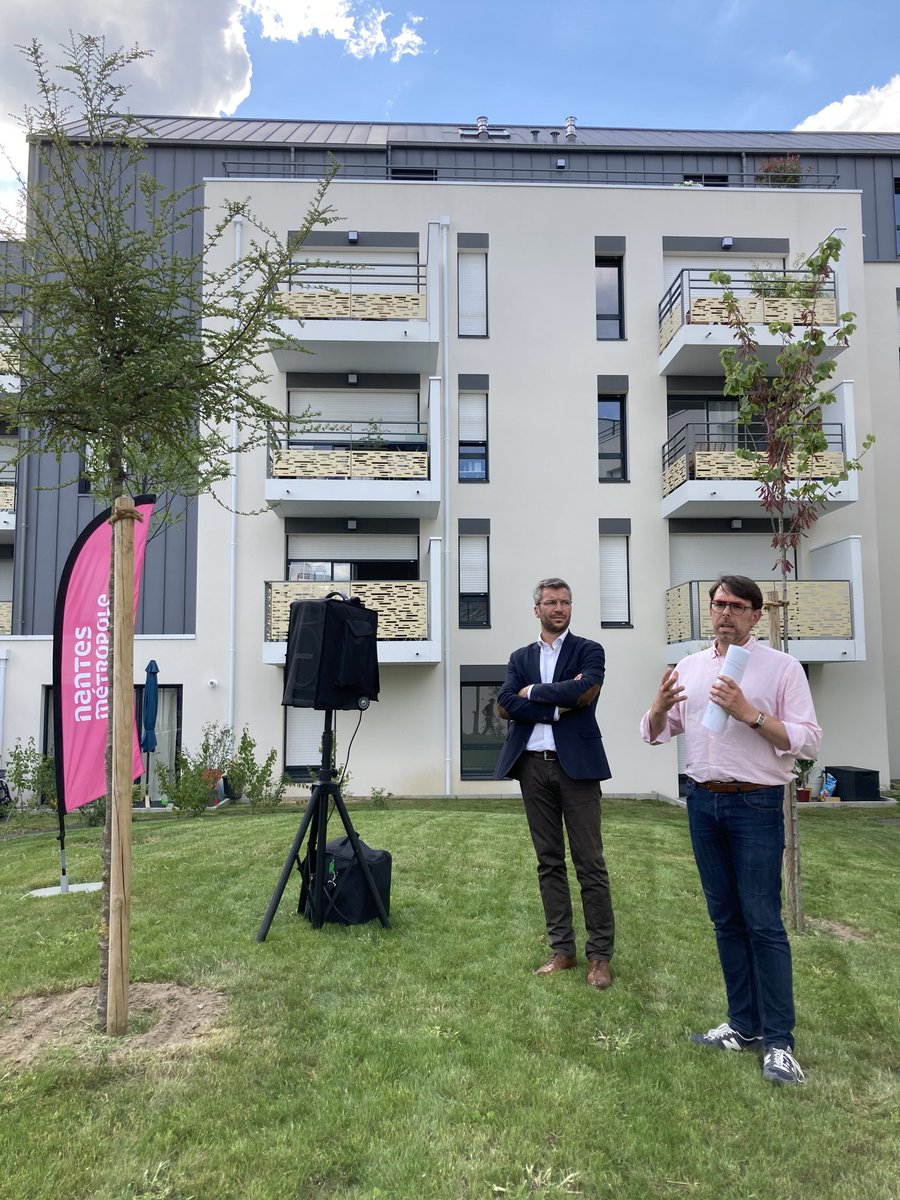 📍 Quartier Canclaux, inauguration de la résidence "Cours Lamartine", un programme porté par le <a href="/Groupe_Arc/">Groupe Arc</a> à deux pas du centre-ville ! Au total, 26 logements sociaux et abordables sur 69 sont habités par des locataires NMH 🌿#neuf #HLM #convivial