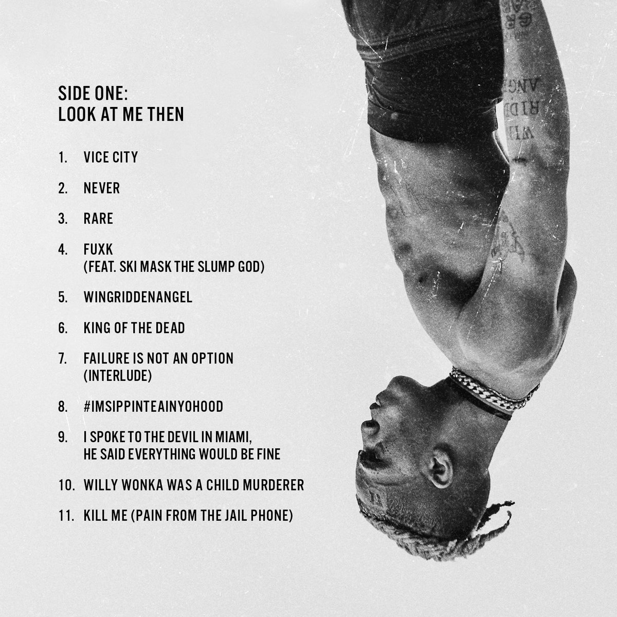 🗣 XXXTENTACION

💿 LOOK AT ME: THE ALBUM

🗓 NEXT FRIDAY