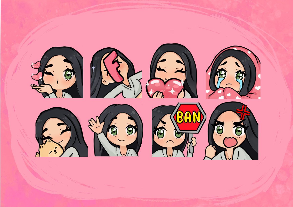 Twitch Emotes for @NikoMilenova 💜