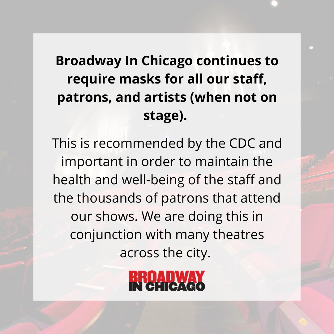 Broadway In Chicago on Twitter "Broadway In Chicago continues to