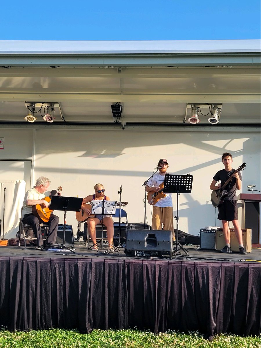 The Wall Guitar Club performed for the Crimson Knights Foundation last Tuesday evening These young guitarists are definitely #wallin Thanks, everybody! \m/