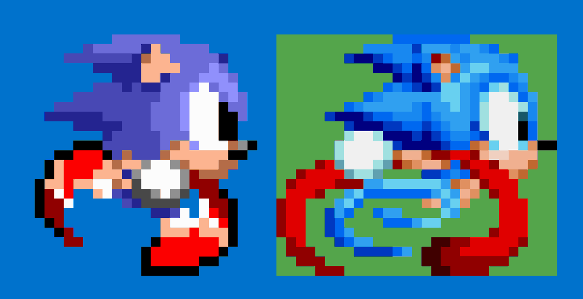 AudioReam on X: I did a Sonic 1 Version of one of Sonic's Sprites