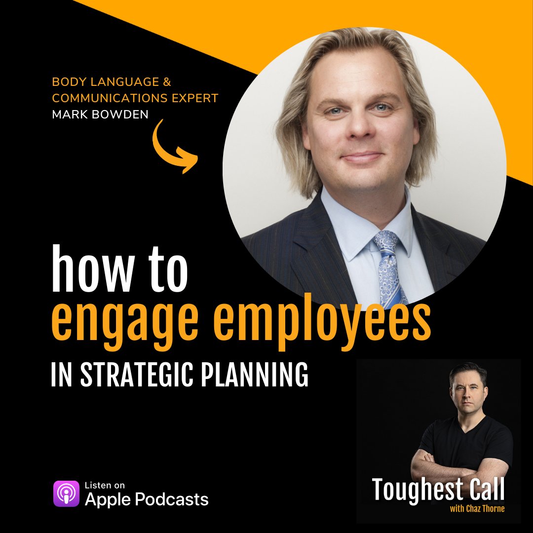 Want to learn how world-renowned keynote speaker, author, and communication coach @Truthplane helps G7 leaders communicate with truth, credibility, and heart?
Listen to the #ToughestCall #Podcast: 1pp.ca/f7ycsc  
#MarkBowden #BodyLanguage