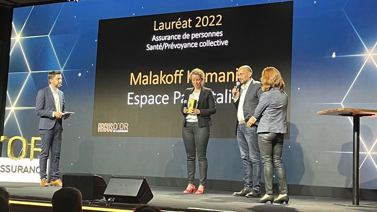 MalakoffHumanis's tweet photo. C'est avec une grande joie (et un peu de fierté quand même 🙃) que nous partageons avec vous la nouvelle : notre espace parentalité vient d'être récompensé à l'Argus d'Or dans la catégorie Assurance de personnes santé / prévoyance collective 👏 @argusassurance https://t.co/Cxj9LR7bmK