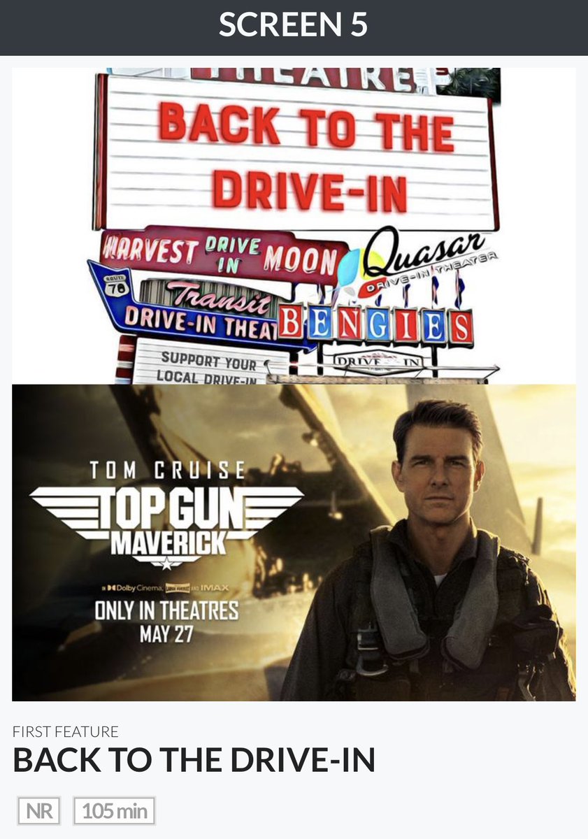 driveindoc's tweet photo. BACK TO THE DRIVE-IN June 6 for Drive-in Day double feature with Top Gun Maverick at Transit Drive-In! 🎥💖👏 @TopGunMovie @TomCruise @TransitDriveIn 
https://t.co/b0Qu7010l4
#driveinday #independentfilm #driveintheater #driveins #documentary #femalefilmmaker #TopGunMaverick https://t.co/261Oy7K9rJ