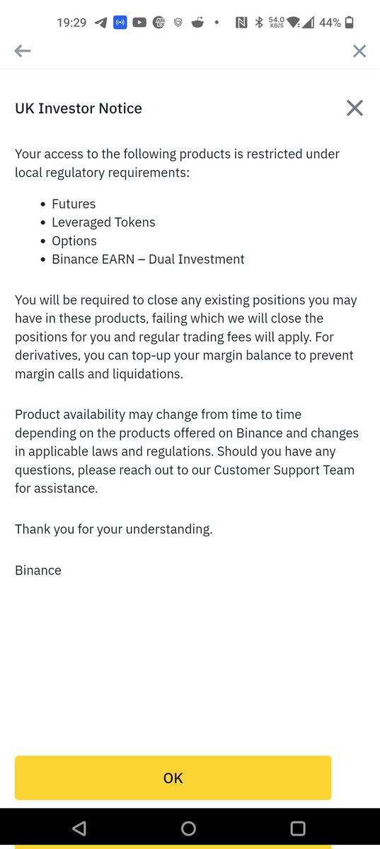gazzUKspec's tweet photo. @cz_binance why am I getting the following is threatening message: https://t.co/LbbotwCfHq