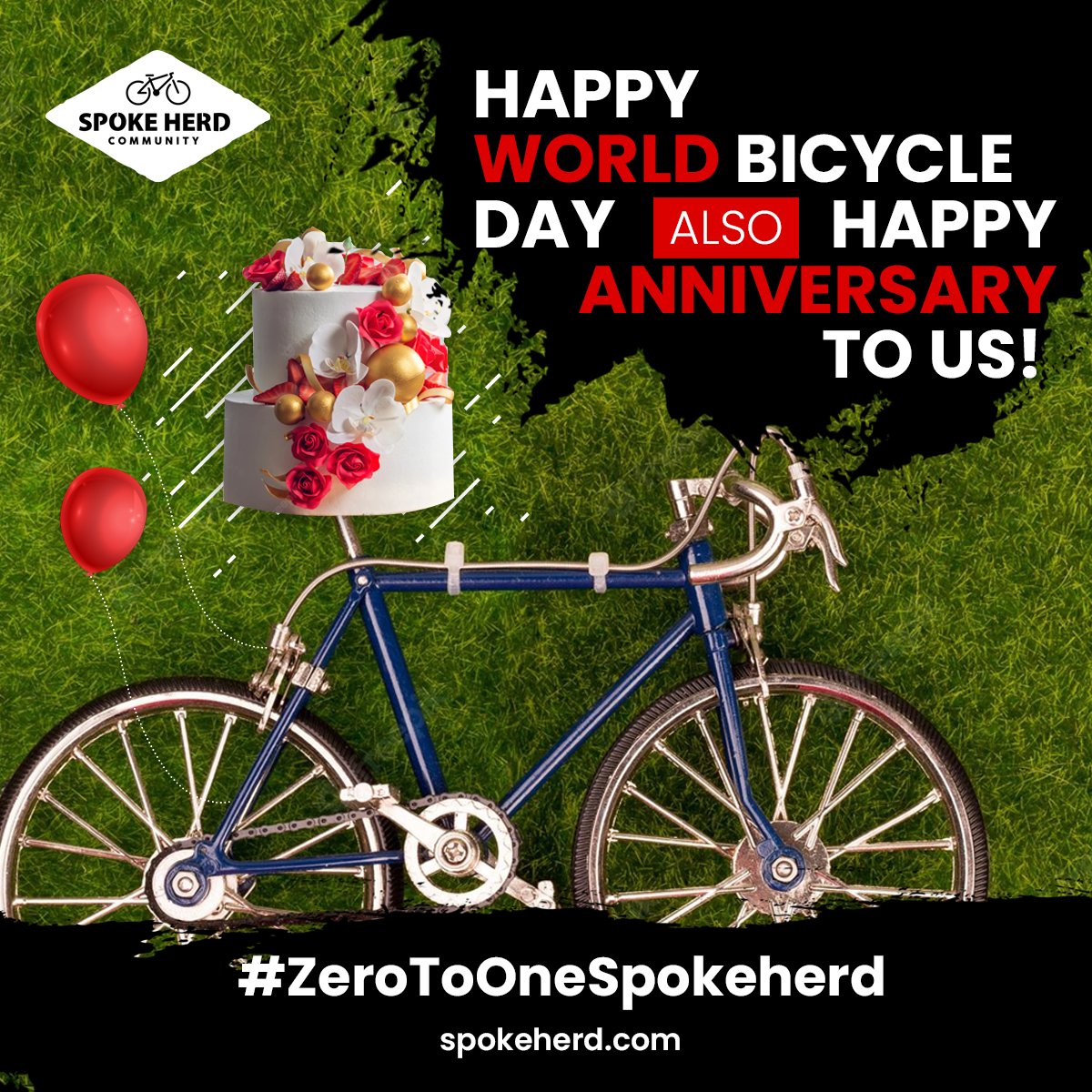 SpokeHerd's tweet photo. Happy world bicycle day also we turned 1 today!
Thank you all for making it a success, we look forword to many more exciting rides together in the future!
#ZerotoOneSpokeherd #worldbicycleday #weturned1 #firstanniversay #cyclingride #spokehardcommunity #rideevent #cyclingclub https://t.co/T0iiffURWN