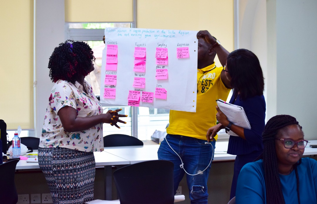 designthinkgh's tweet photo. As part of @kicghana's BHEARD SCHOLARS PROGRAM, we took a group of Agricultural Scientists through the Human-centred design approach to solving problems.
This will help them identify and easily address the challenges they face.
#designthinking #hcd #design #protoyping #define https://t.co/6z7x5RKPqp