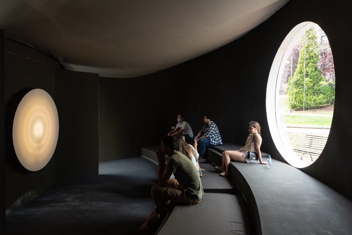 RubinMuseum's tweet photo. Now open! 

The traveling version of the Mandala Lab opened yesterday in Bilbao, Spain at the inaugural Wellbeing Summit for Social Change (@TheWellbeingP)!

Learn more: https://t.co/OO6ZQsHDWM

#MandalaLab #TWBS22 https://t.co/j4CoAV9MO9