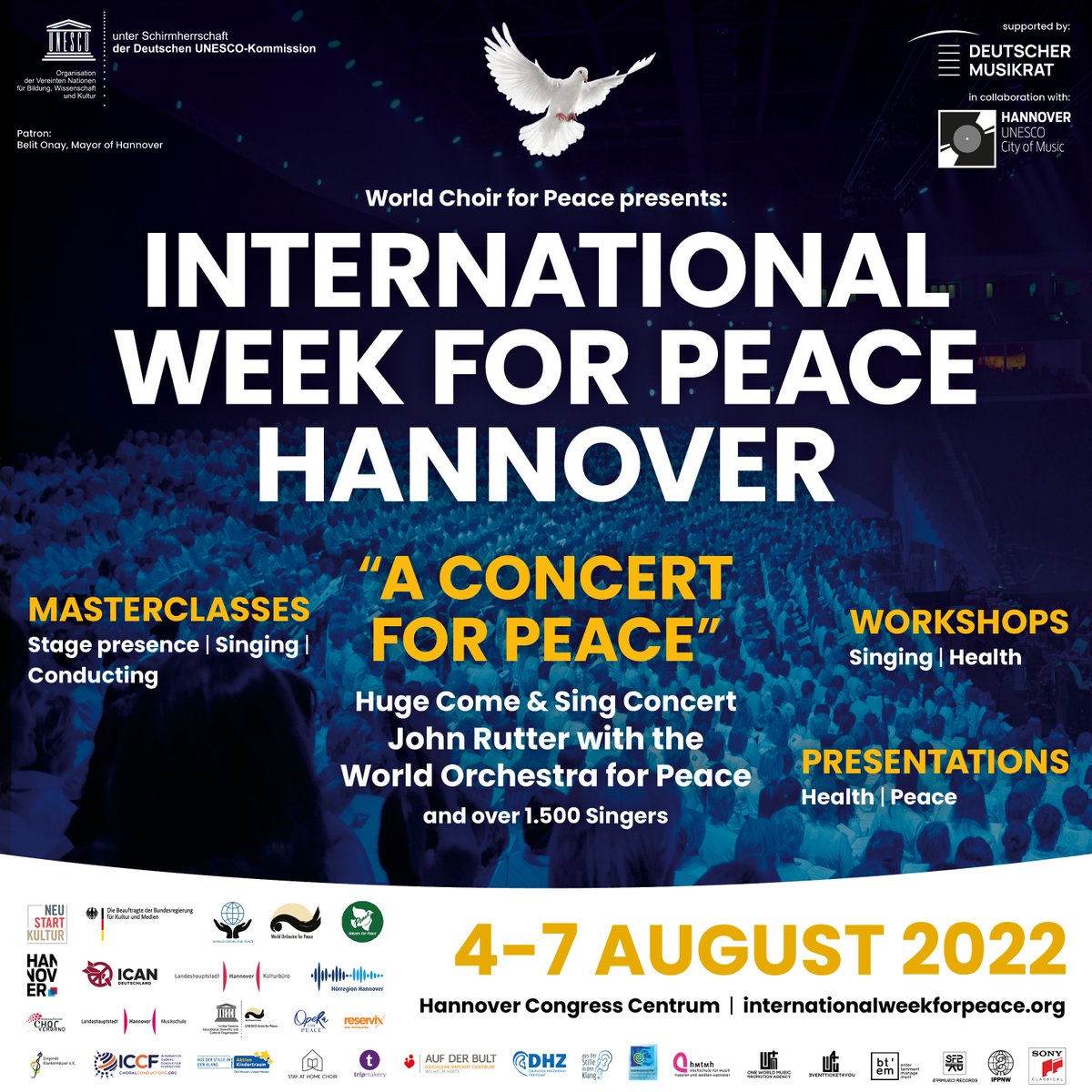 choir_peace's tweet photo. 🕊️It’s time to come together again and #sing for #Peace.
For two years we have desperately missed our #choirs. Not just for the beauty of our voices joining in harmony but also for the #friendships and the joy of being together. Join us for our next #Concert for Peace👇 https://t.co/wms0PsprS0