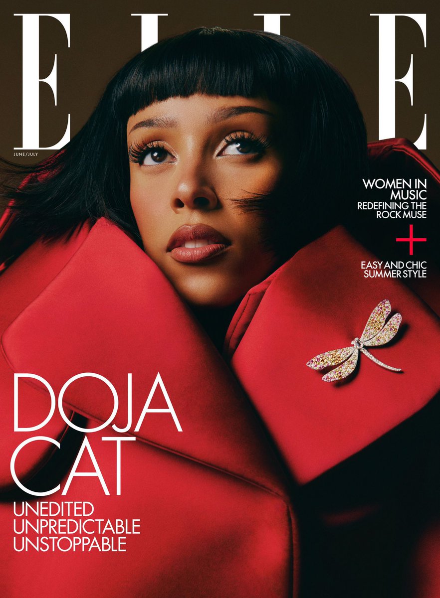 DojaCatPY's tweet photo. 📰 | @DojaCat es portada de la revista @ELLEmagazine Junio/Julio.😍😍 https://t.co/0gr0lbTzBs