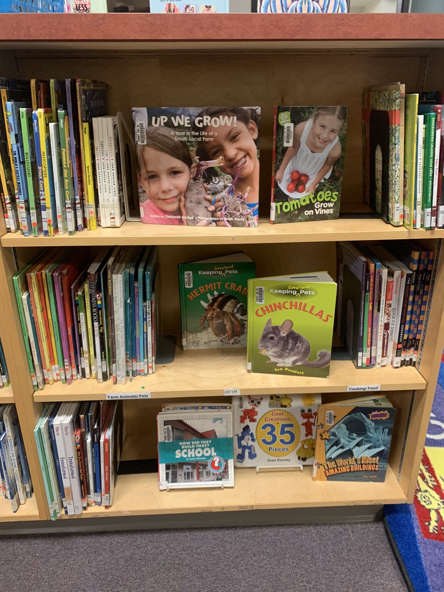 When you’ve spent hours and hours weeding and finally have some room to display!!! Student engagement is way up in the nonfic and it’s so rewarding seeing the payoff. #sd36tl