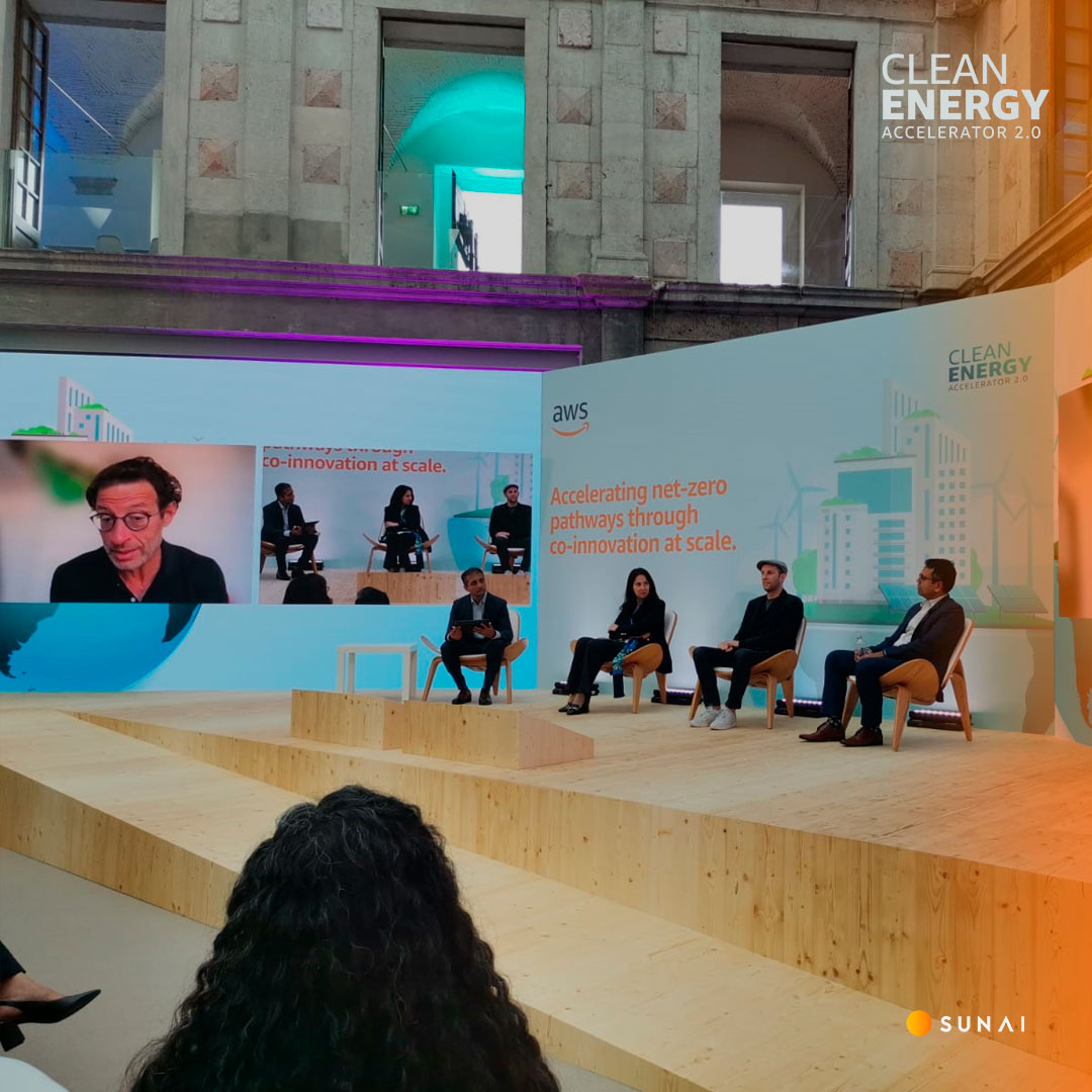 The event features 12 Clean Energy startups selected out of 424 innovators from 58 countries. And SUNAI is one of them.
We share some shots sent by Cristóbal Parrado and Pablo Pastene, who are already at the event.

Follow the link:
pages.awscloud.com/GLOBAL-event-O…
🤝